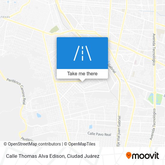 Calle Thomas Alva Edison map