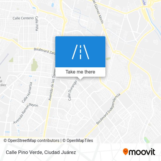 Mapa de Calle Pino Verde