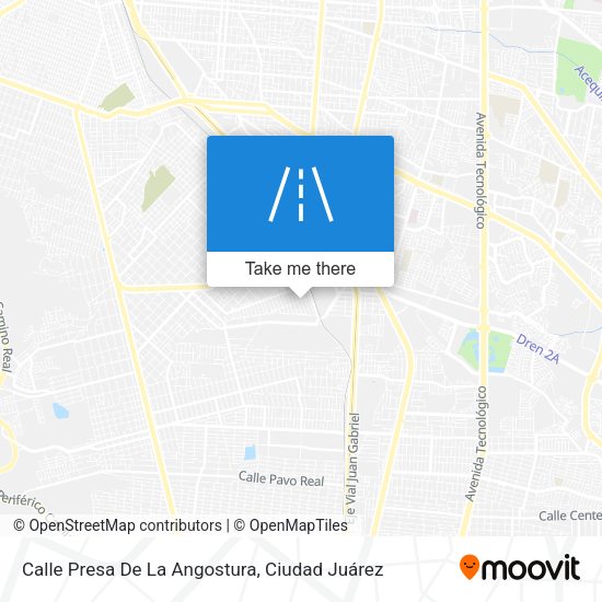 Calle Presa De La Angostura map