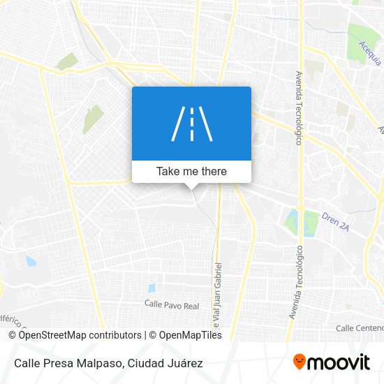 Calle Presa Malpaso map