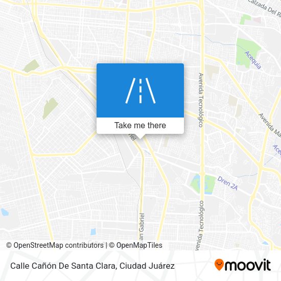 Calle Cañón De Santa Clara map