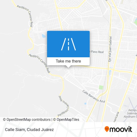 Calle Siam map