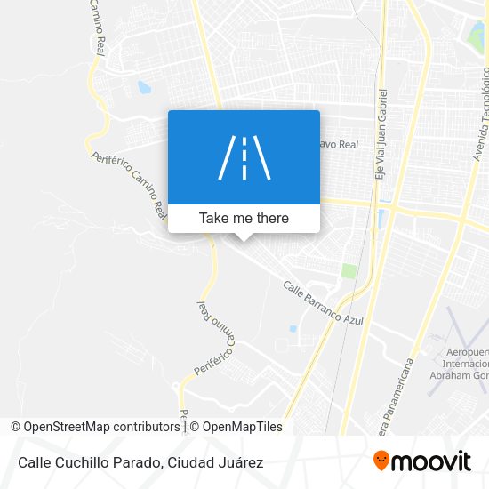 Mapa de Calle Cuchillo Parado