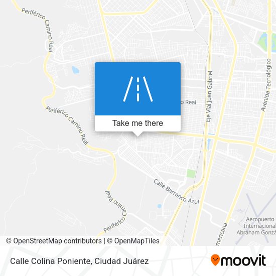 Mapa de Calle Colina Poniente
