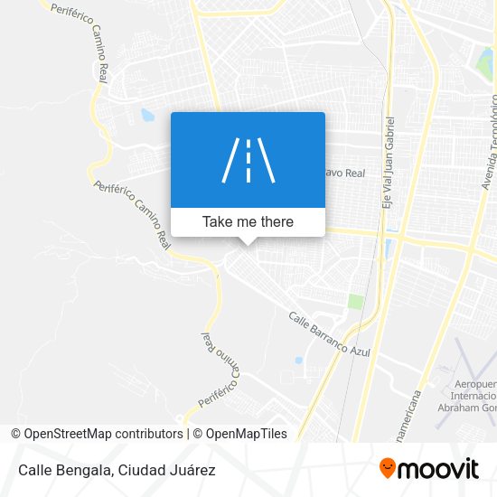 Calle Bengala map