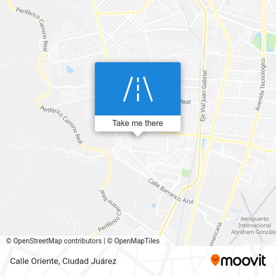 Mapa de Calle Oriente