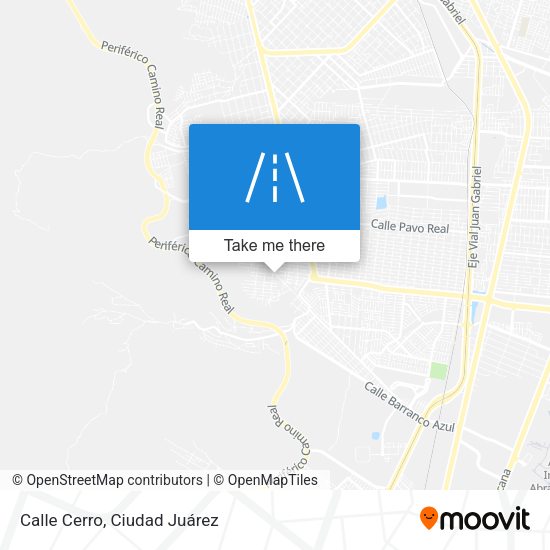 Mapa de Calle Cerro