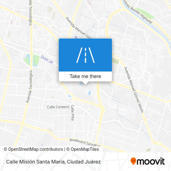 Mapa de Calle Misión Santa María