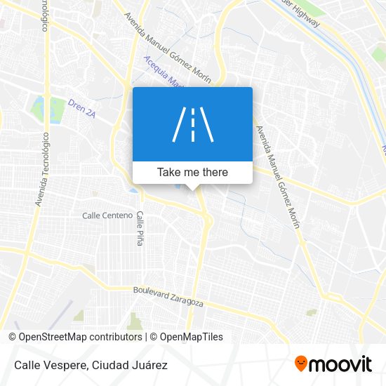 Mapa de Calle Vespere