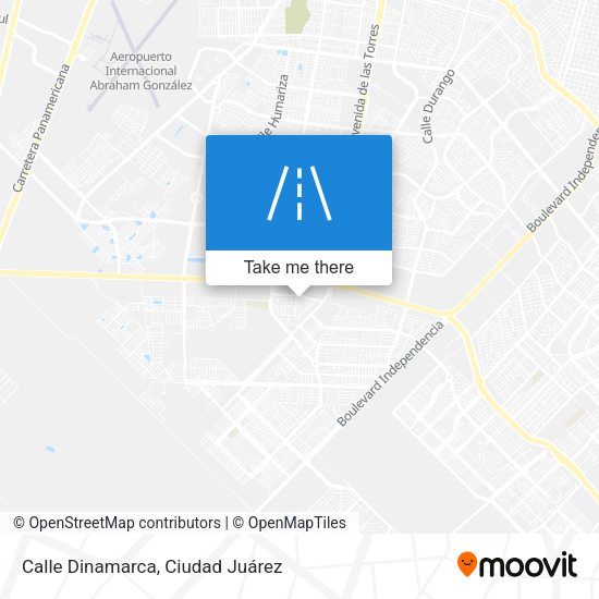 Calle Dinamarca map
