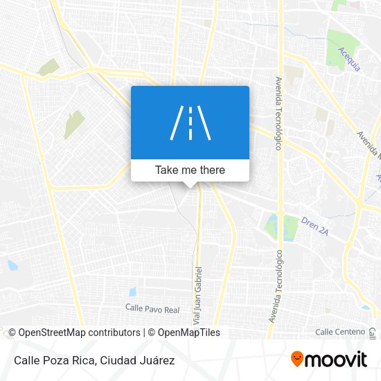 Mapa de Calle Poza Rica