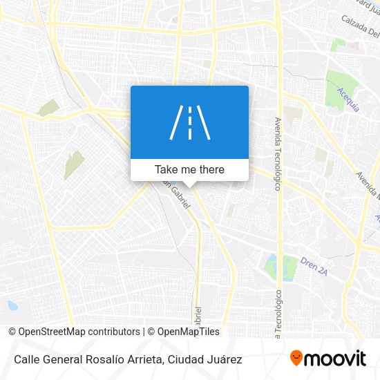 Calle General Rosalío Arrieta map