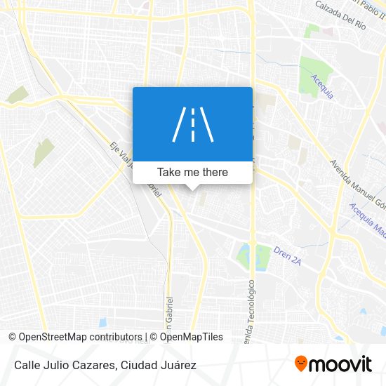 Mapa de Calle Julio Cazares