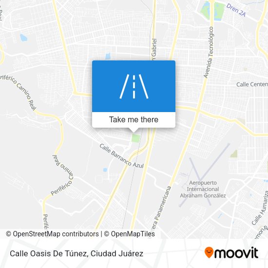 Calle Oasis De Túnez map