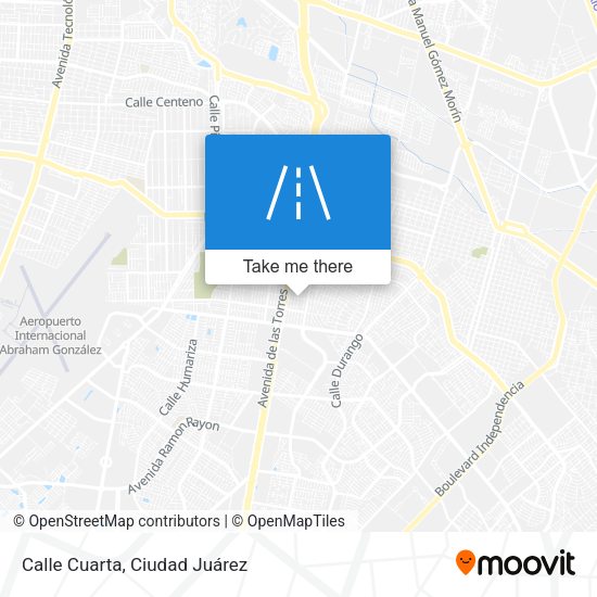 Mapa de Calle Cuarta