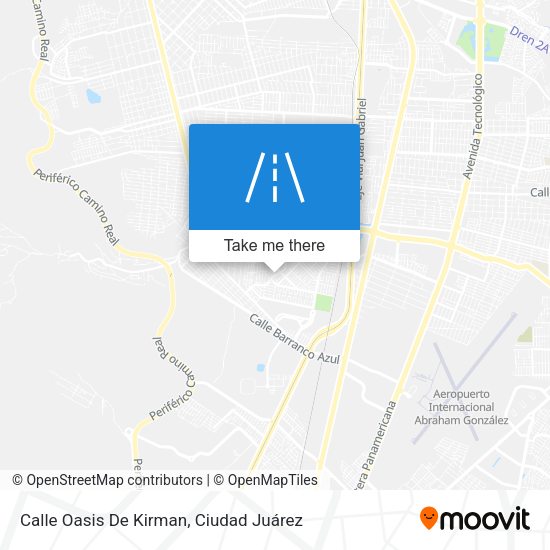 Calle Oasis De Kirman map
