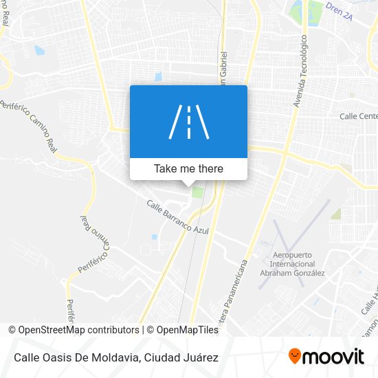 Mapa de Calle Oasis De Moldavia