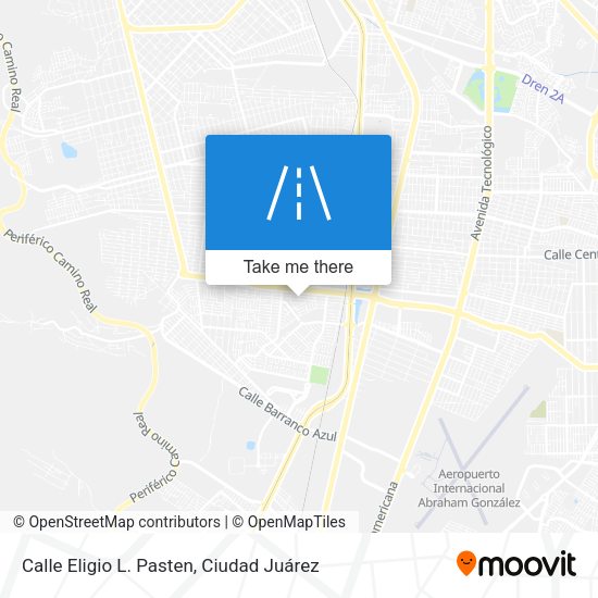 Mapa de Calle Eligio L. Pasten