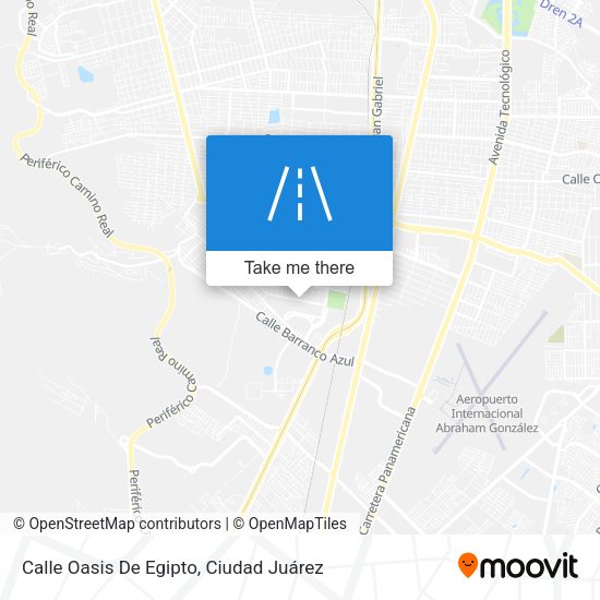 Mapa de Calle Oasis De Egipto