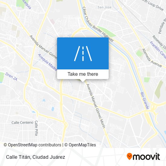 Mapa de Calle Titán