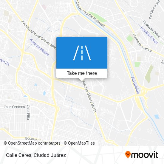 Mapa de Calle Ceres
