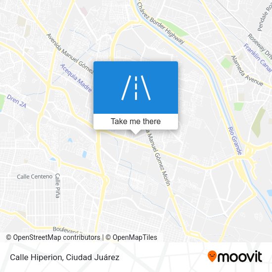 Calle Hiperion map