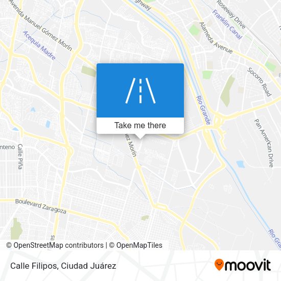 Calle Filipos map
