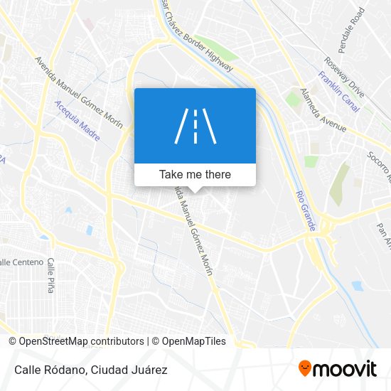 Mapa de Calle Ródano