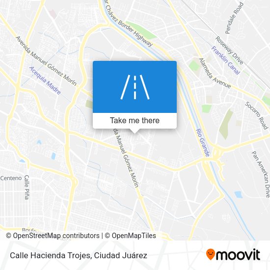 Calle Hacienda Trojes map