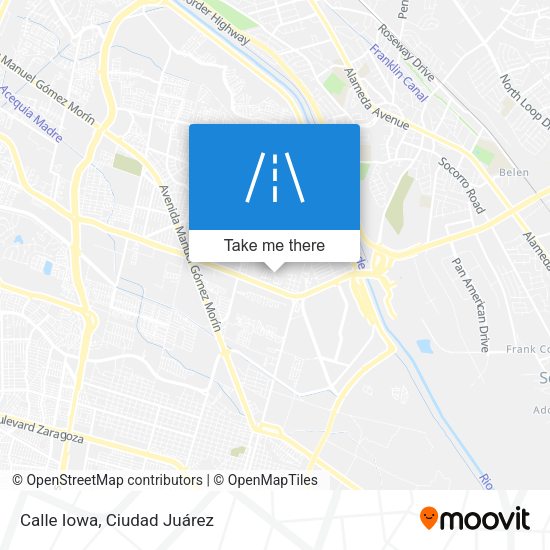 Calle Iowa map