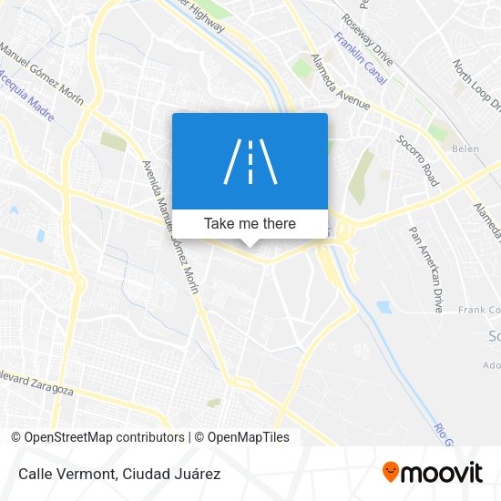 Calle Vermont map