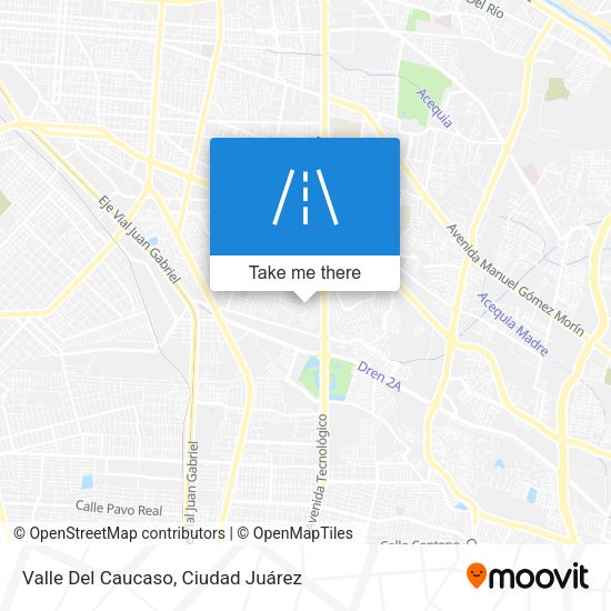 Mapa de Valle Del Caucaso