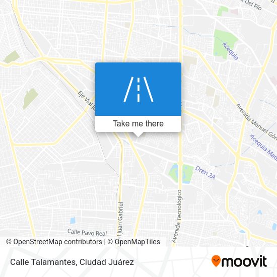Calle Talamantes map