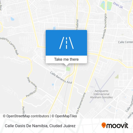 Calle Oasis De Namibia map