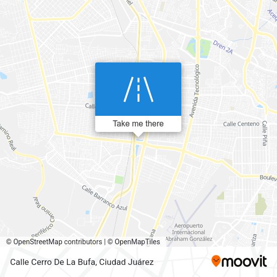 Mapa de Calle Cerro De La Bufa