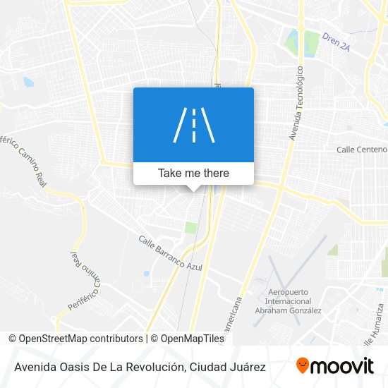 Avenida Oasis De La Revolución map