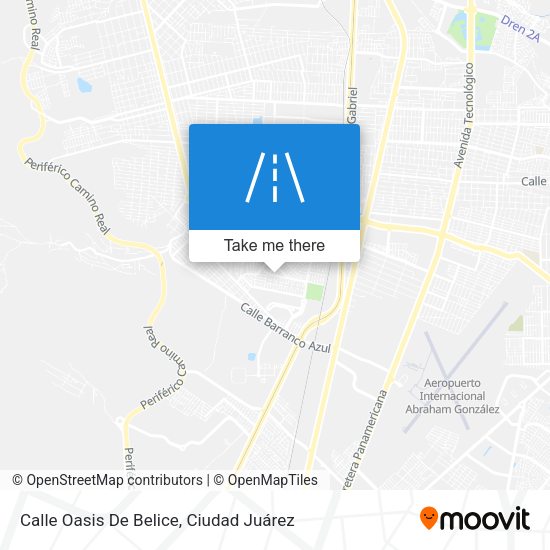 Calle Oasis De Belice map