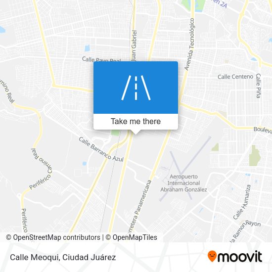 Mapa de Calle Meoqui