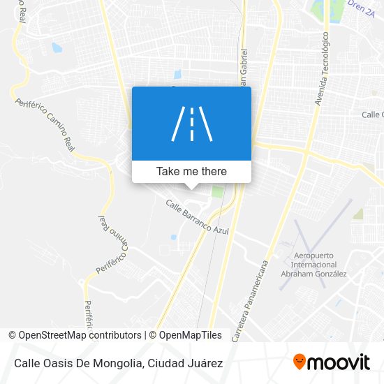 Calle Oasis De Mongolia map