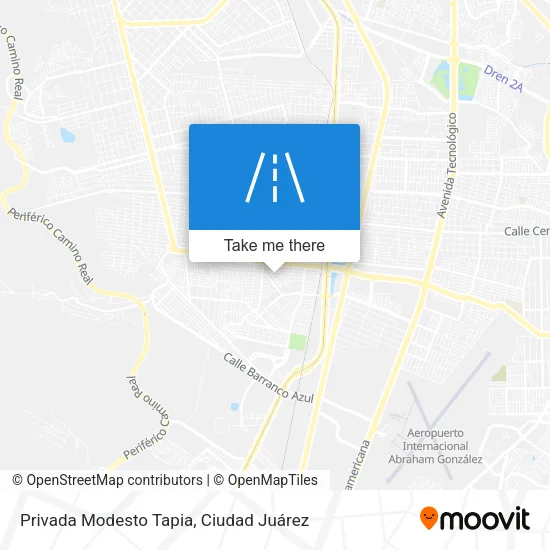 Mapa de Privada Modesto Tapia