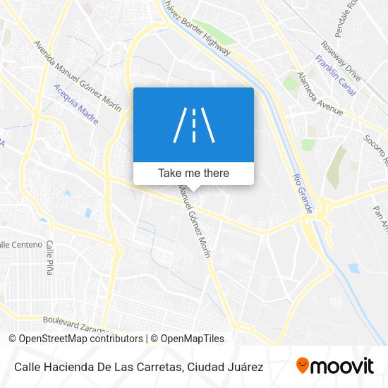 Calle Hacienda De Las Carretas map