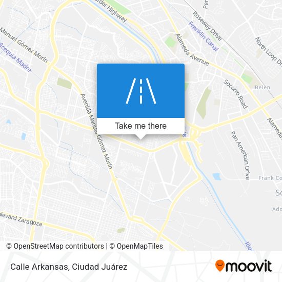 Calle Arkansas map