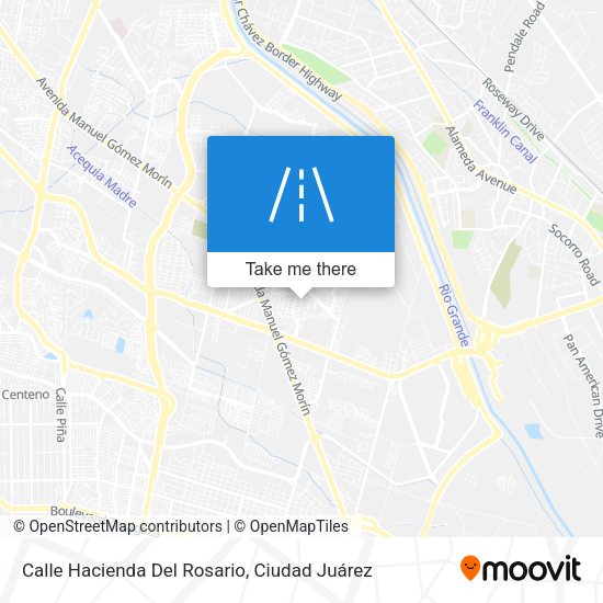 Calle Hacienda Del Rosario map