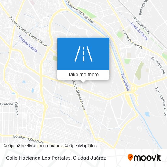 Mapa de Calle Hacienda Los Portales