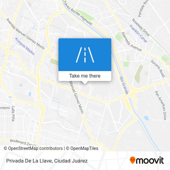 Mapa de Privada De La Llave