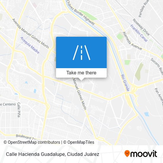 Calle Hacienda Guadalupe map