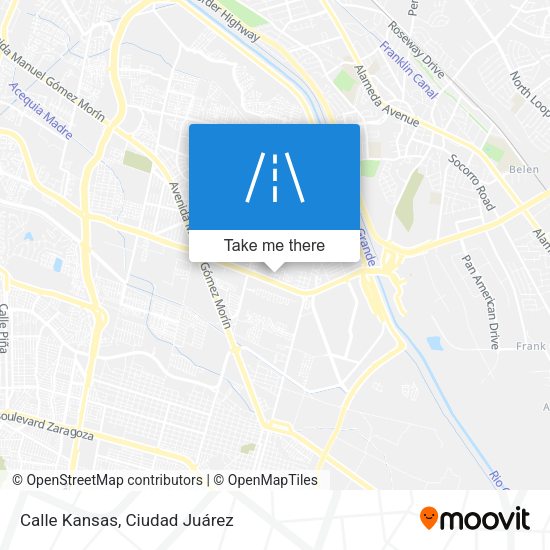 Mapa de Calle Kansas