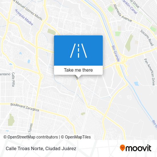 Calle Troas Norte map