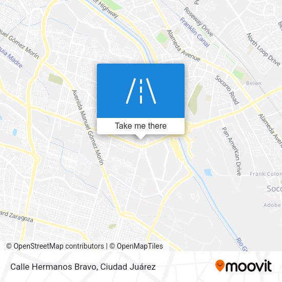 Calle Hermanos Bravo map