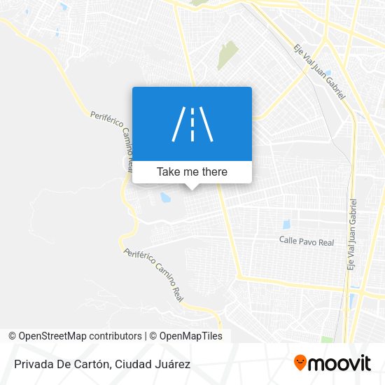 Privada De Cartón map